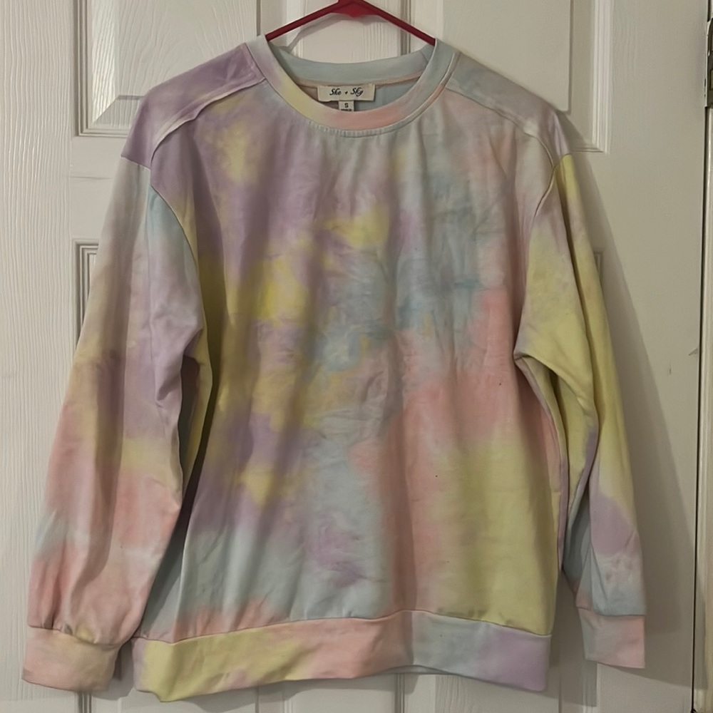 Multicolor Pastel Tie Die Sweatshirt | | She & Sky